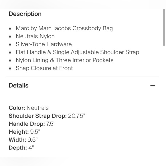 MARC BY MARC JACOBS NYLON CROSSBODY - Picture 12 of 12